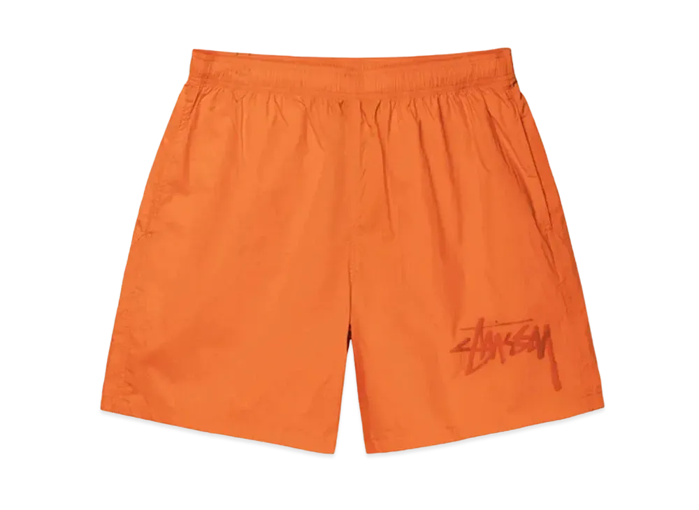 Stussy Big Stock Nylon Short "Orange"