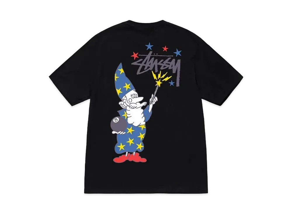 Stussy Wizard Tee "Black"