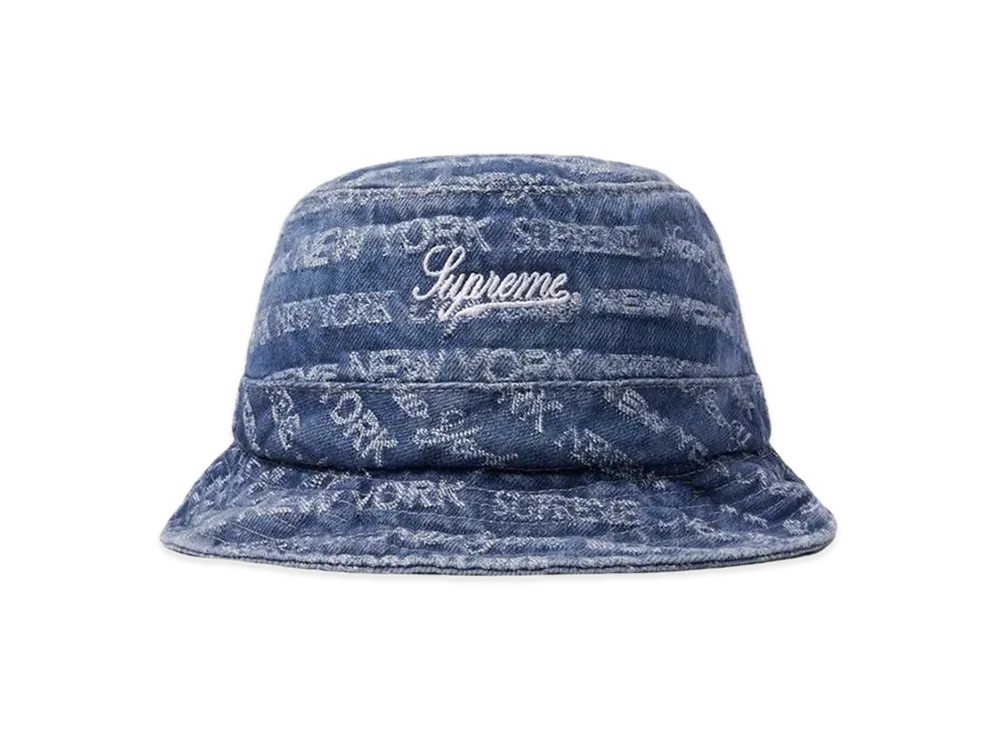 Supreme Multi Type Jacquard Denim Crusher "Blue"