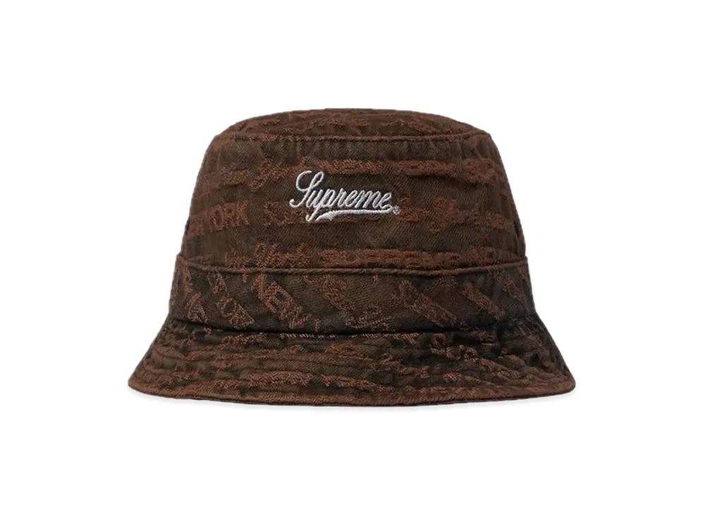 Supreme Multi Type Jacquard Denim Crusher "Brown"