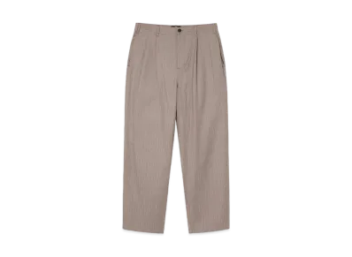 Stussy Striped Volume Pleated Trouser "Light Brown"