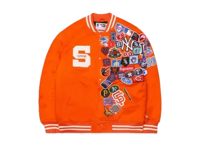 Supreme / New Era®/ MLB Varsity Jacket "Orange"