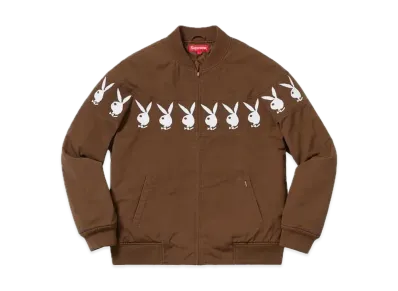 Supreme / Playboy Crew Jacket "Brown"