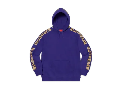 Supreme Metallic Rib Hooded Sweatshirt "Dark Royal"