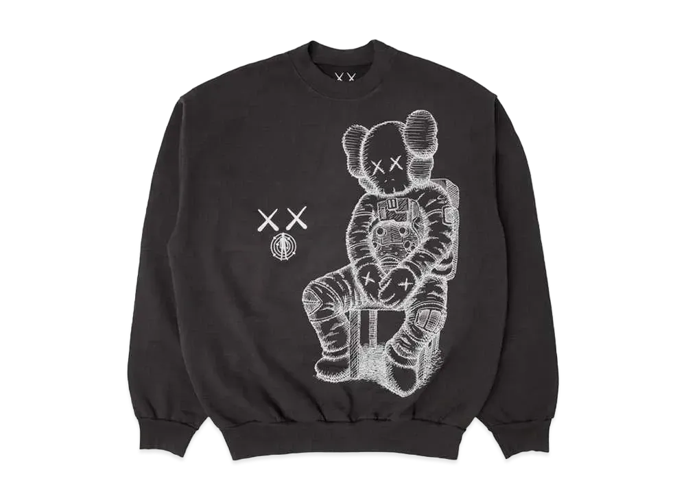 KAWS FOR KID CUDI CREWNECK I "Black"