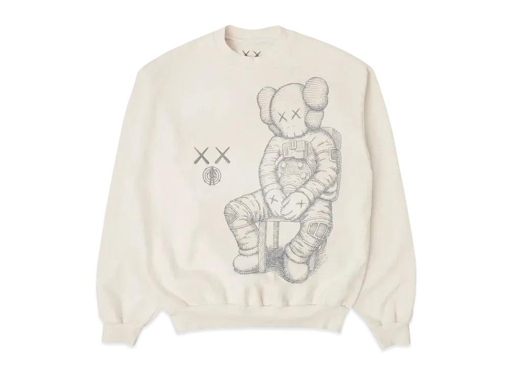 KAWS FOR KID CUDI CREWNECK II "Natural"