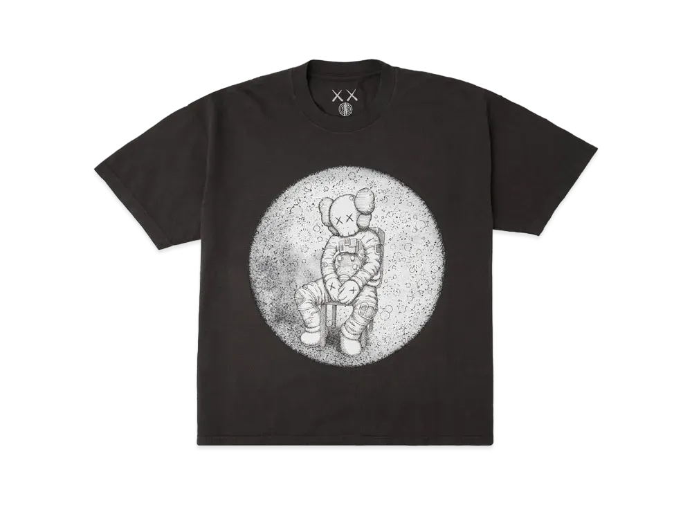 KAWS FOR KID CUDI MOON MAN TEE "Black"