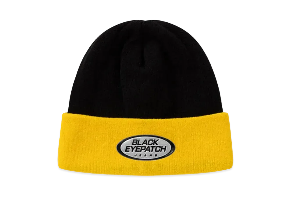 Blackeyepatch BEP Jeans Beanie "Black / Yellow"