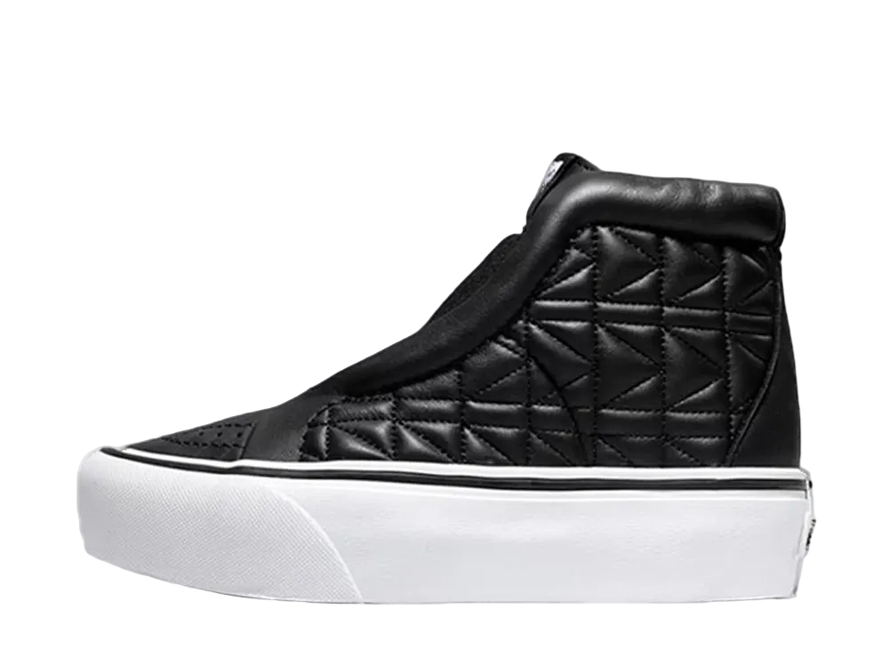 Karl Lagerfeld × Vans Sk8-Hi Laceless Platform Quilt "Black"