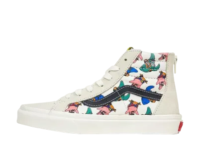 Spongebob × Vans PS Sk8-Hi Zip "White"
