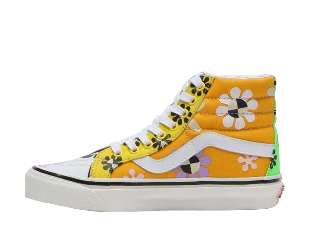 バンズ スケートハイ 38 DX アナヒム ファクトリー "サイケデリック フローラル"