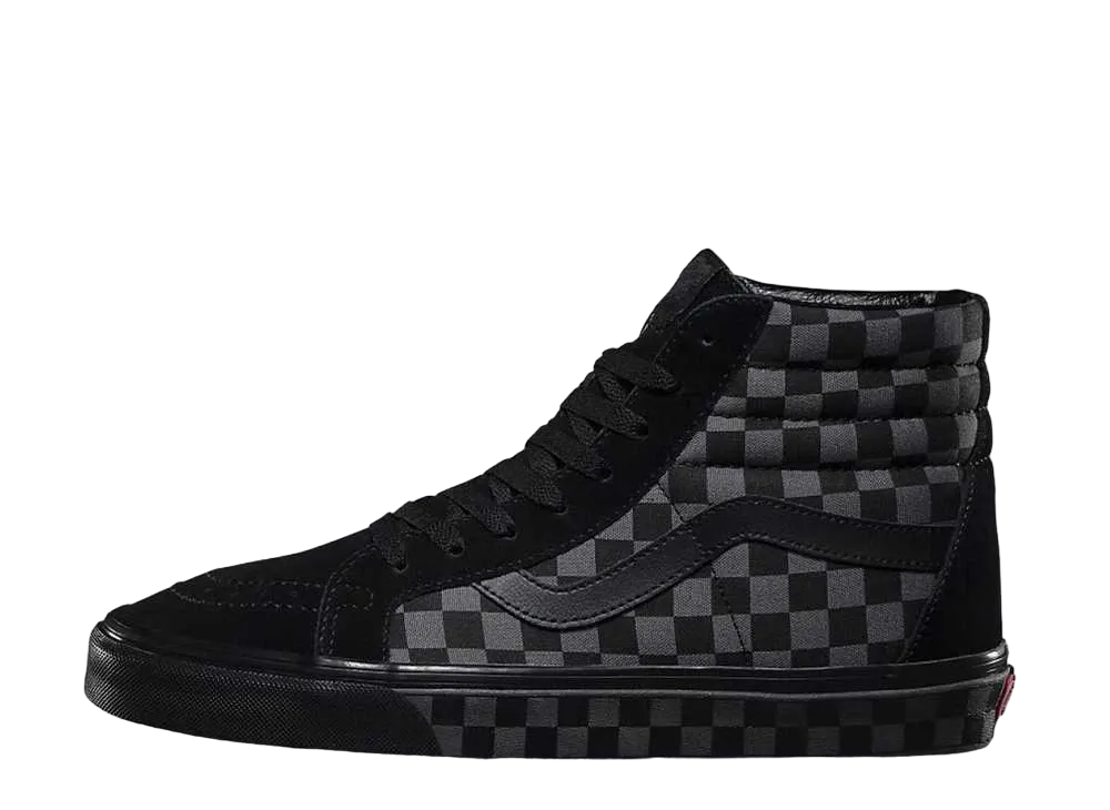 バンズ スケートハイ "チェックボード ブラック ピューター"