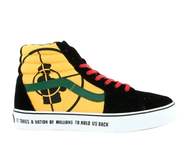 Supreme × Public Enemy × Vans Sk8-Hi "Black Yellow"