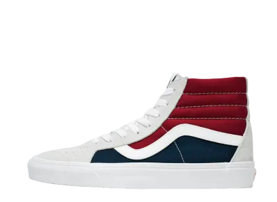 Vans Sk8-Hi Retro Block "White/Red-Dress Blue"