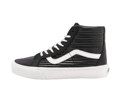 Vans Women's Sk8-Hi Moto Leather "Black White"