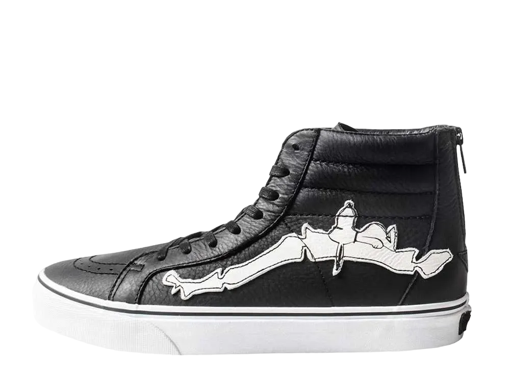 ブレンド × ピーナッツ × バンズ スケートハイ リイシュー ジップ ボーン "ブラック/ホワイト" (2013)