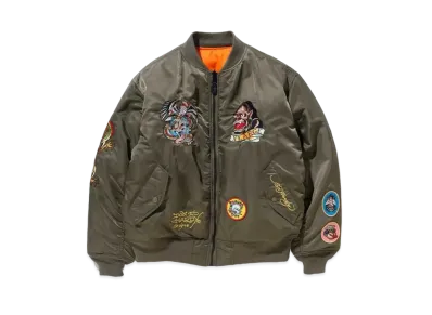 XLARGE x Edhardy Reversible Military Jacket "Olive"