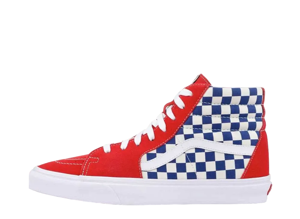 Vans Sk8-Hi BMX "Checkerboard True Blue Red"