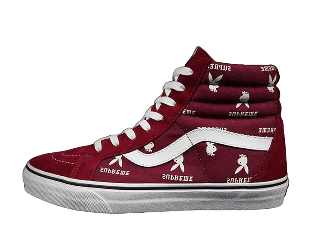 Supreme × Playboy × Vans Sk8-Hi "Burgundy"