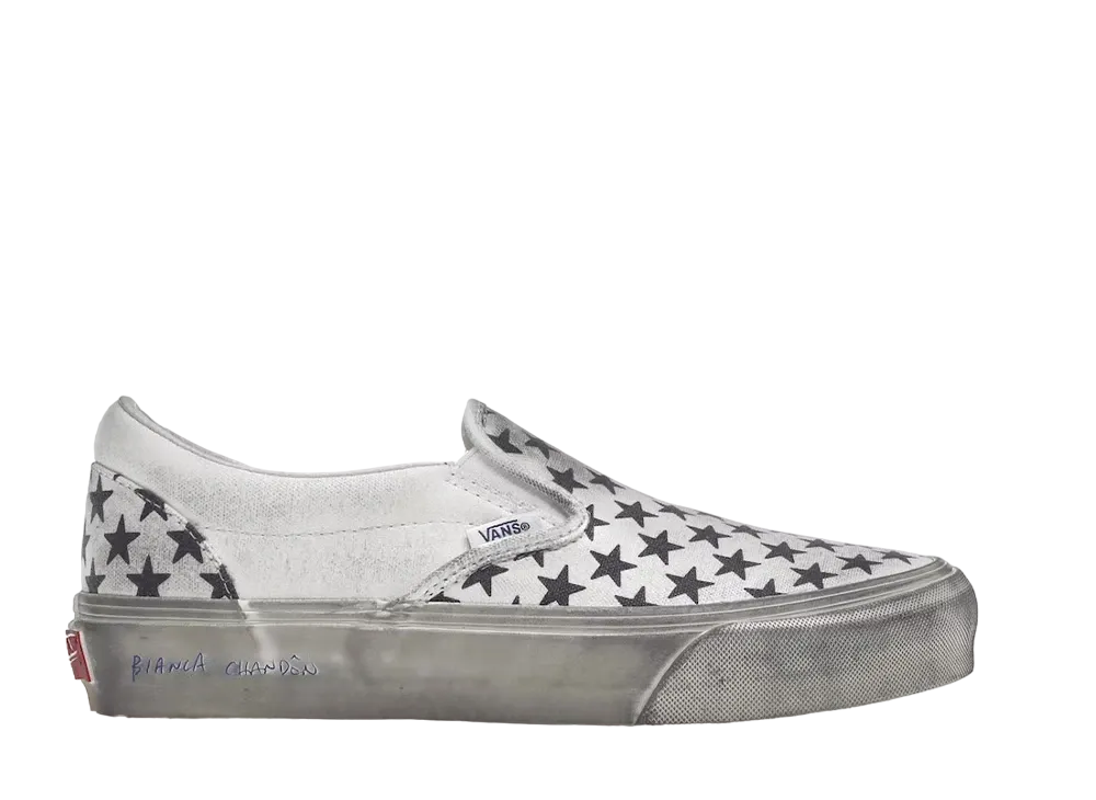 Bianca Chandon × Vans Vault OG Classic Slip-On LX "Black White"