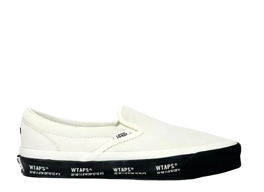 WTAPS × Vans Slip-On "White Black"