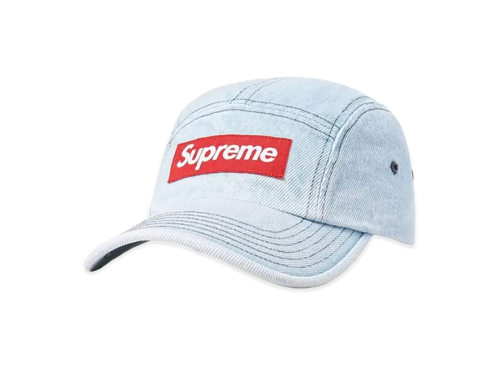 Supreme Denim Camp Cap "Washed Blue" (22FW)