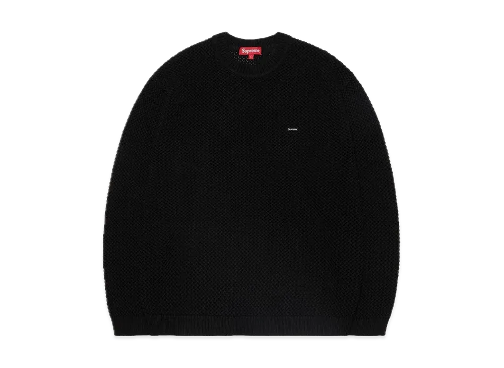 Supreme Open Knit Small Box Sweater "Black"