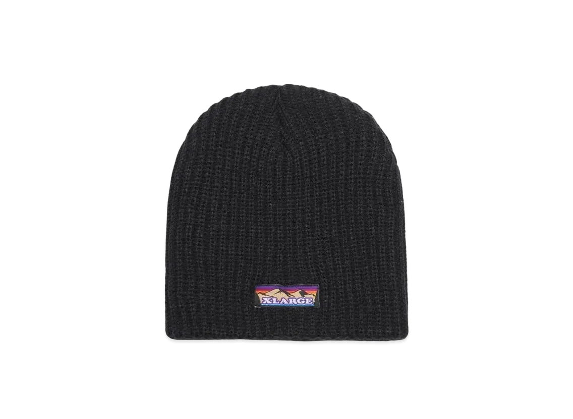 XLARGE MOUNTAIN LOGO BEANIE "Black"