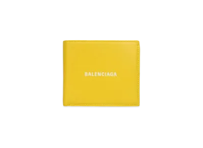 BALENCIAGA Cash Square Folded Coin Wallet "Yellow"