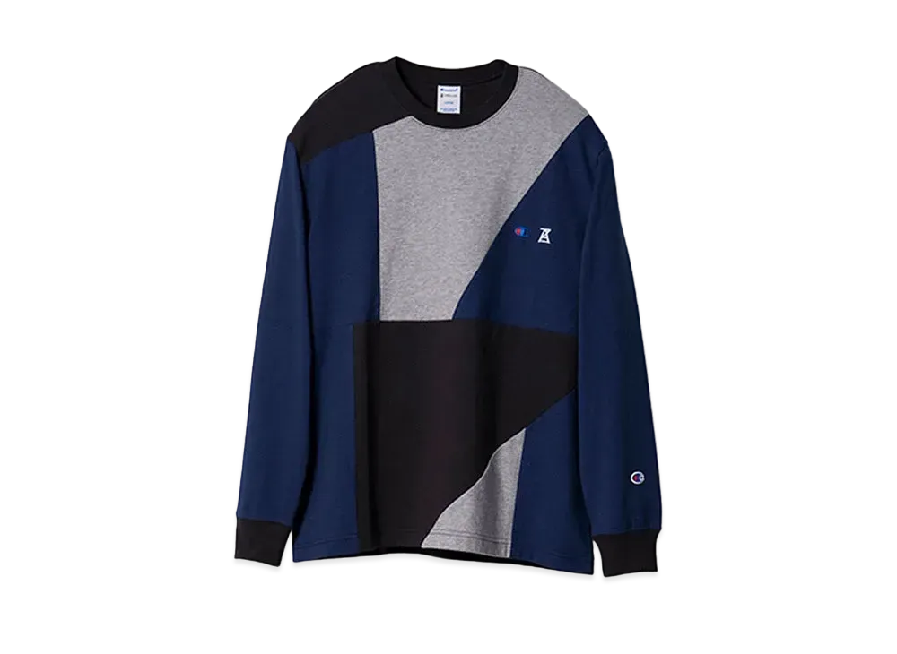 ANREALAGE x Champion Long Sleeb T-Shirt "Navy"