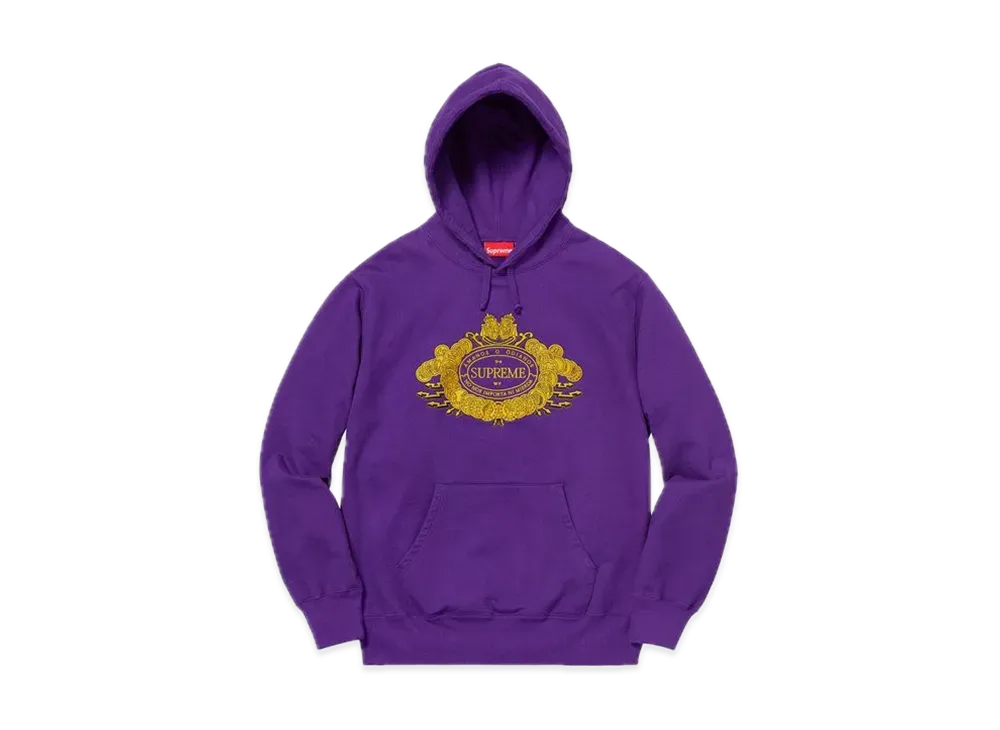 Supreme Love or Hate Hooded Sweatshirt "Purple"