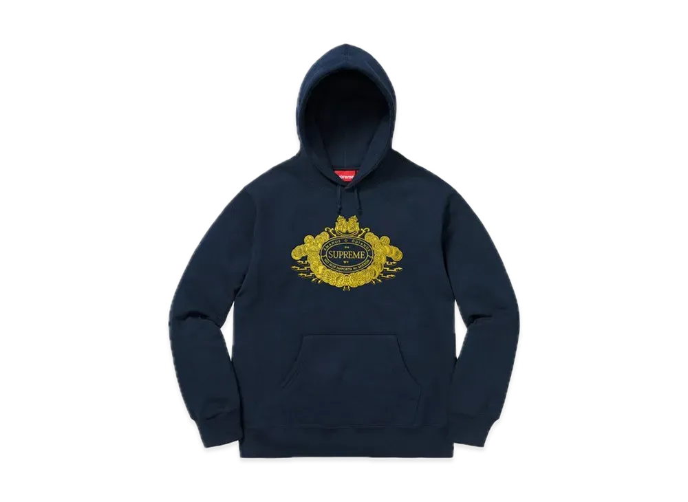 Supreme Love or Hate Hooded Sweatshirt "Navy"