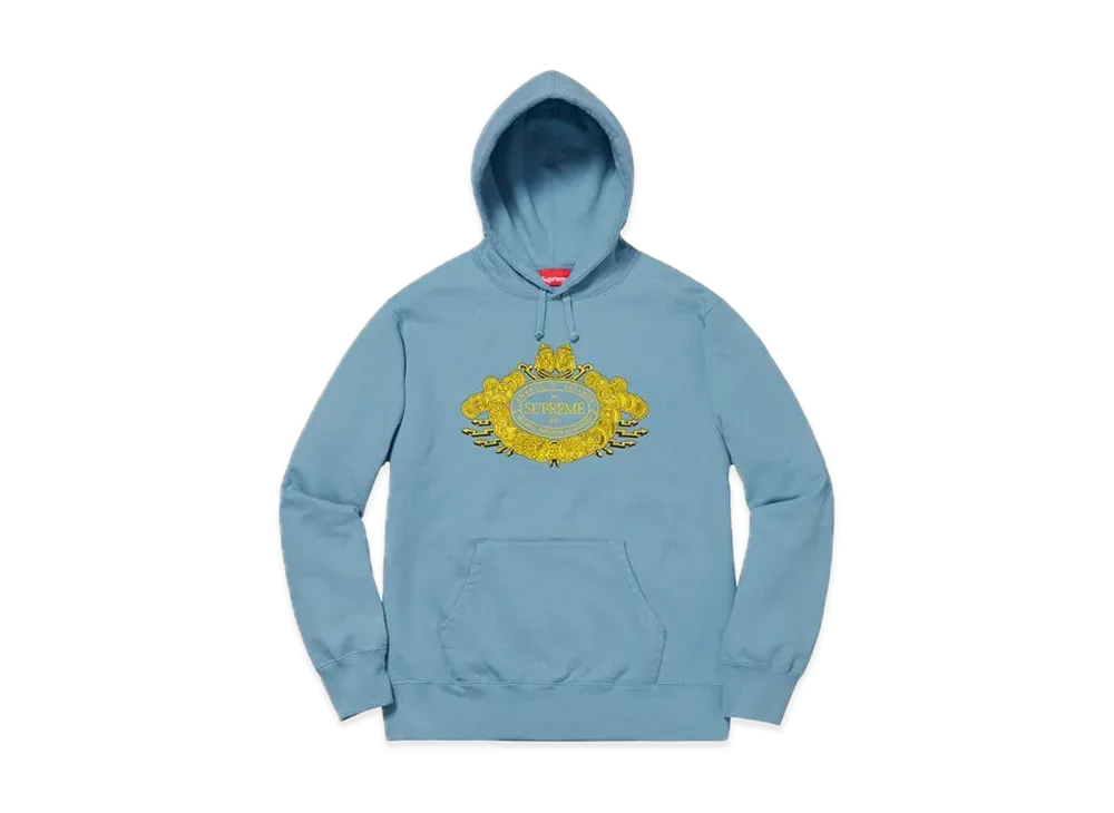 Supreme Love or Hate Hooded Sweatshirt "Dusty Blue"