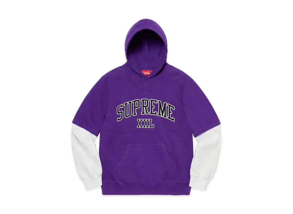 Supreme XXL Hooded Sweatshirt "Purple"