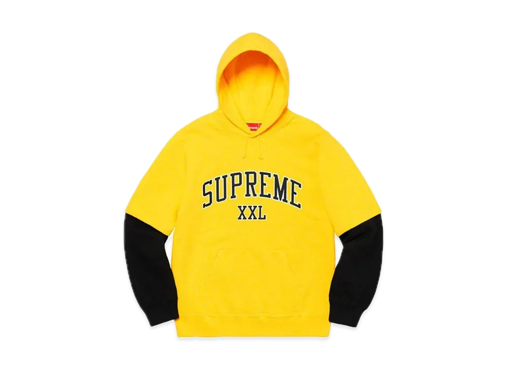 Supreme XXL Hooded Sweatshirt "Yellow"