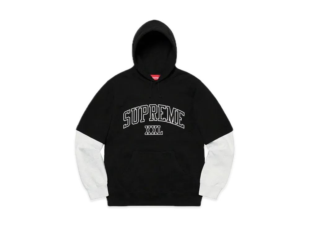 Supreme XXL Hooded Sweatshirt "Black"