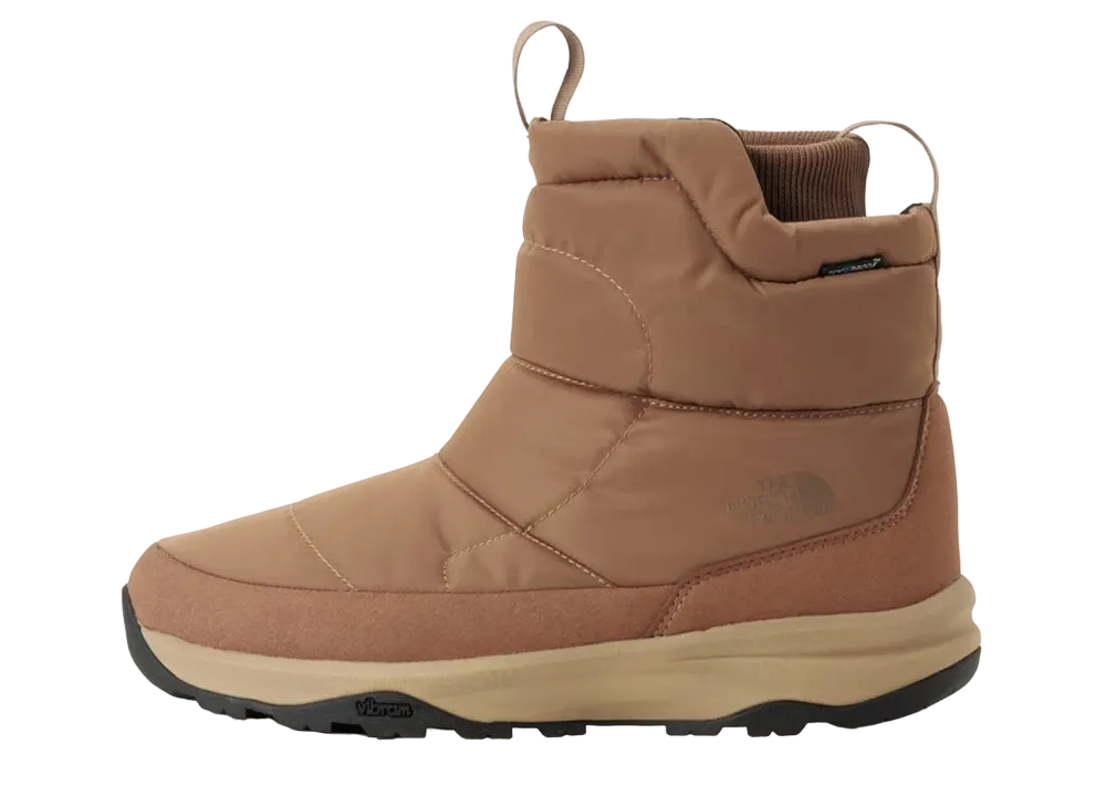 The North Face Nuptse Bootie WP Knit Short "Utility Brown/TNF Black"