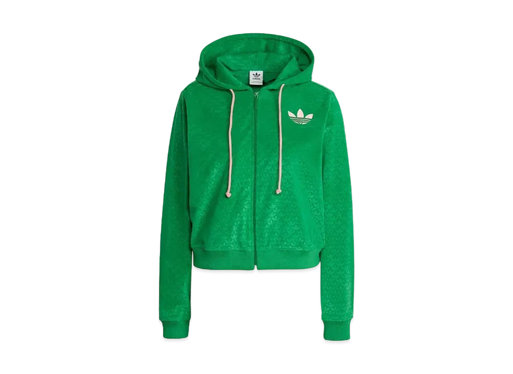 adidas Adicolor Heritage Now Velor Zip Parka "Green"