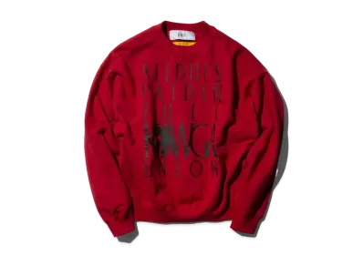 UNION KOWGA All Dues Paid In Full Crew Neck Sweat "Red"