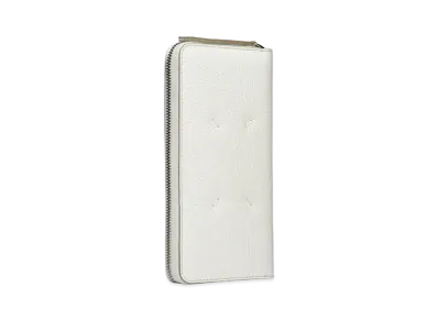 Maison Margiela Zip Around Leather Wallet "White"