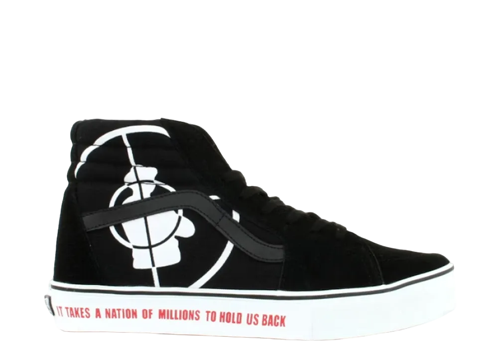 シュプリーム × パブリック エネミー × バンズ スケートハイ "ブラック ホワイト"