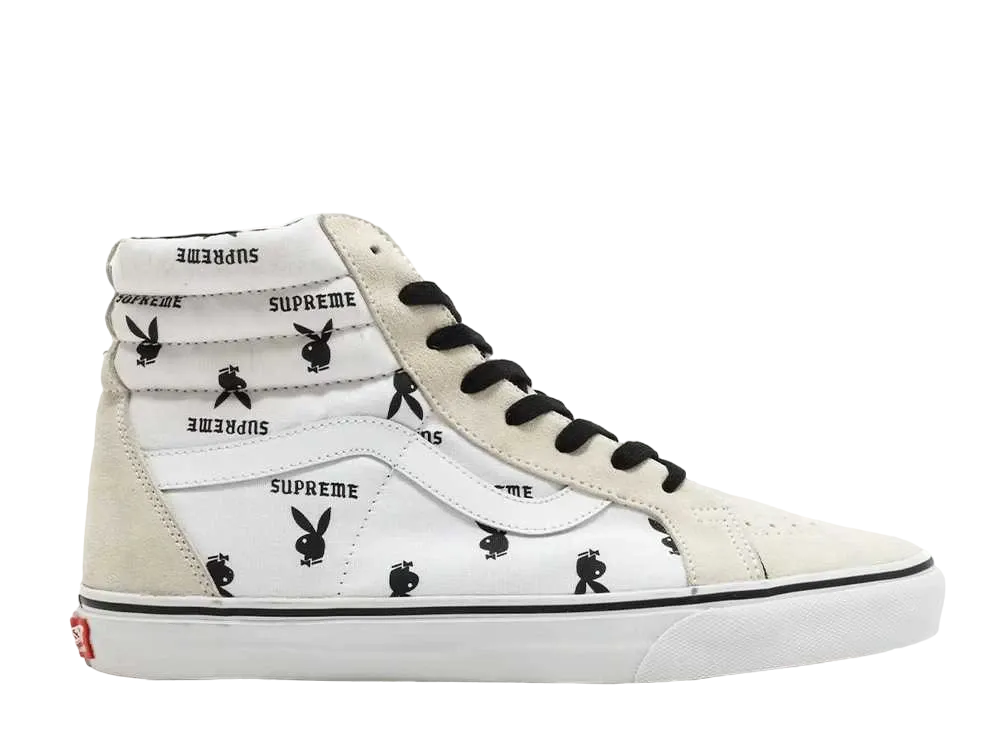 シュプリーム × プレイボーイ × バンズ スケートハイ "ホワイト"
