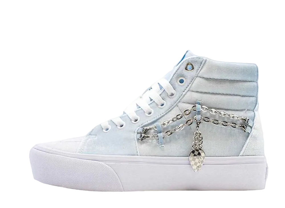 Vans Women's Sk8-Hi Platform 2.0 "Chain Velvet Ballad Blue"