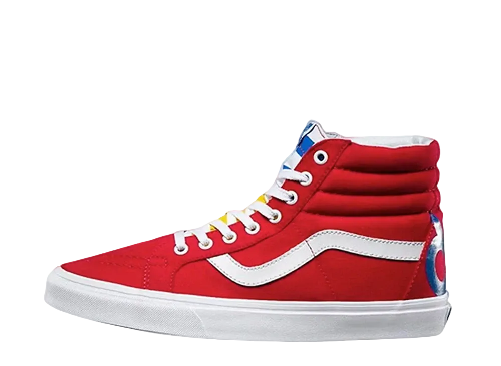 バンズ スケートハイ リイシュー 1966 "レッド/ホワイト/マルチ"
