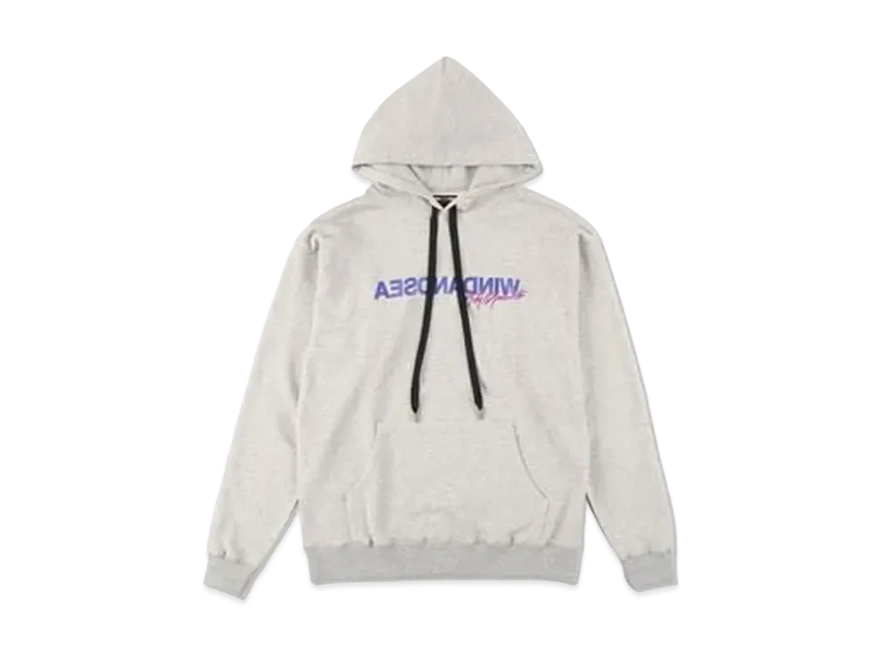 WIND AND SEA x WILDSIDE YOHJI YAMAMOTO Reverse Logo Hoodie "Gray" WS-22WSHD-01