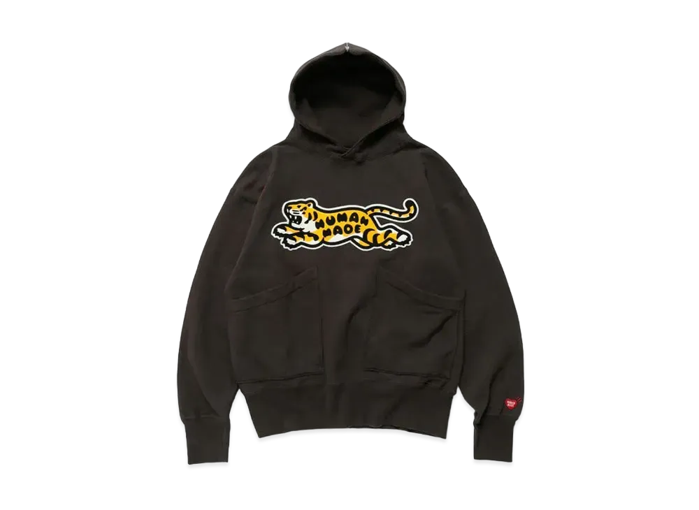 HUMAN MADE TIGER TSURIAMI HOODIE "Black"
