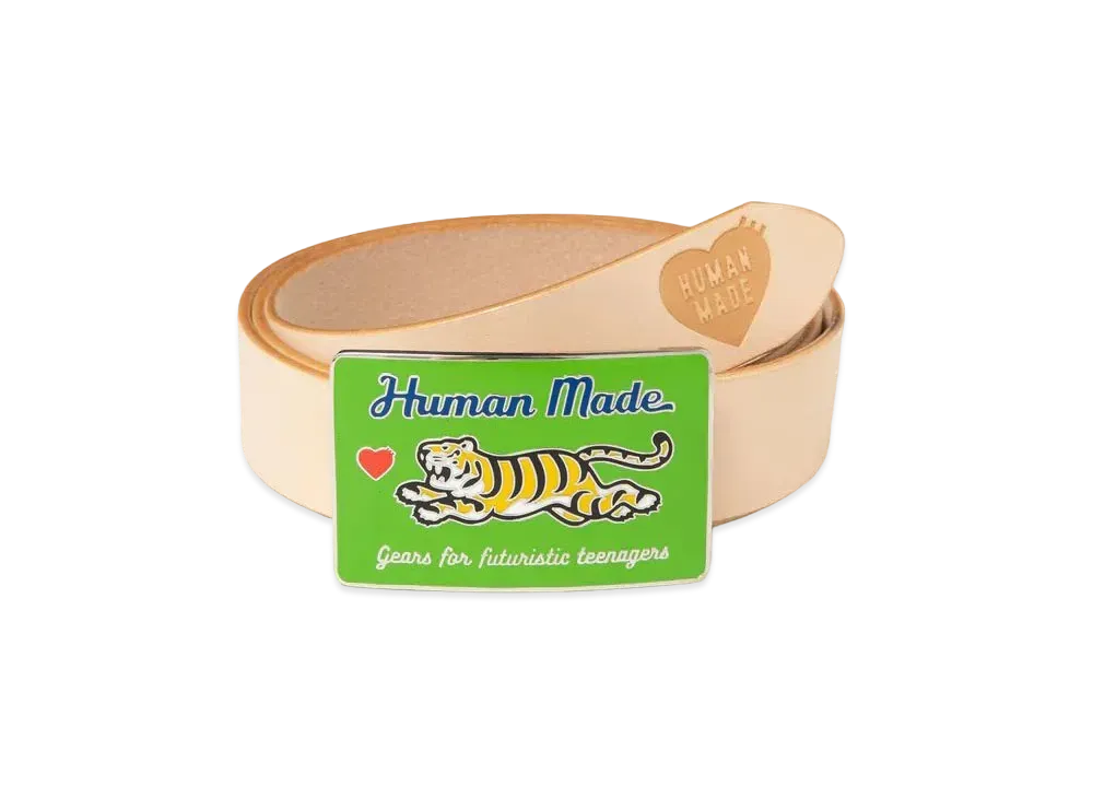 HUMAN MADE LEATHER BELT "Beige"