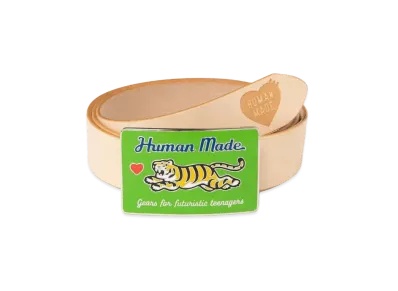 HUMAN MADE LEATHER BELT "Beige"