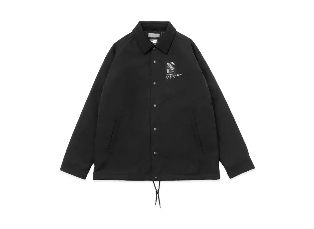 NEW ERA x Yohji Yamamoto Pour Homme FW22 Coach Jacket Hand Paint Logo "Black"
