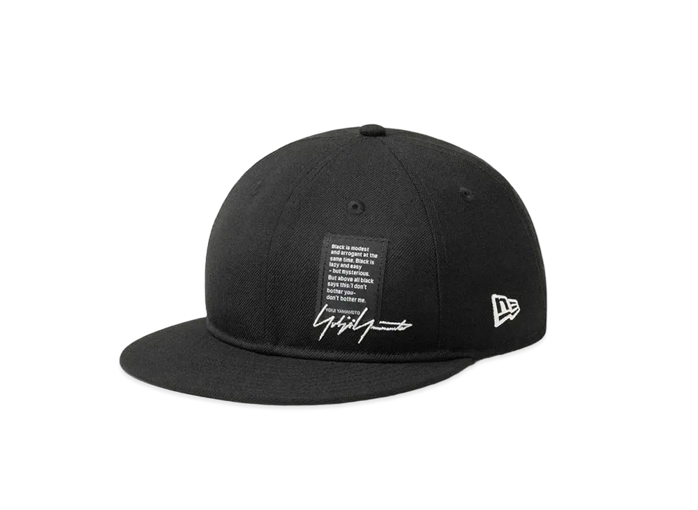 NEW ERA x Yohji Yamamoto Pour Homme FW22 RC 9FIFTY Signature Logo "Black"